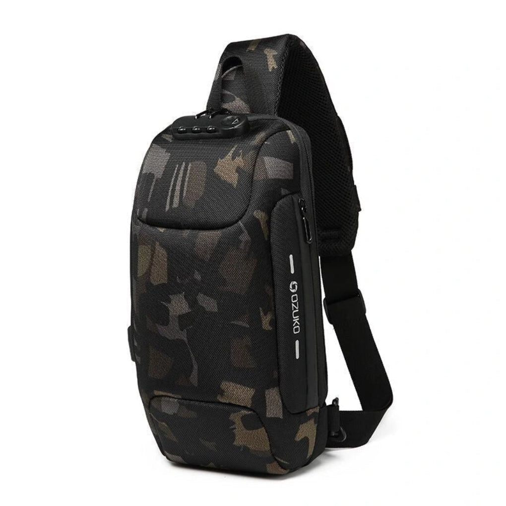 Smart Crossbody Travel Bag Anti-Theft Design with Built-In USB Port