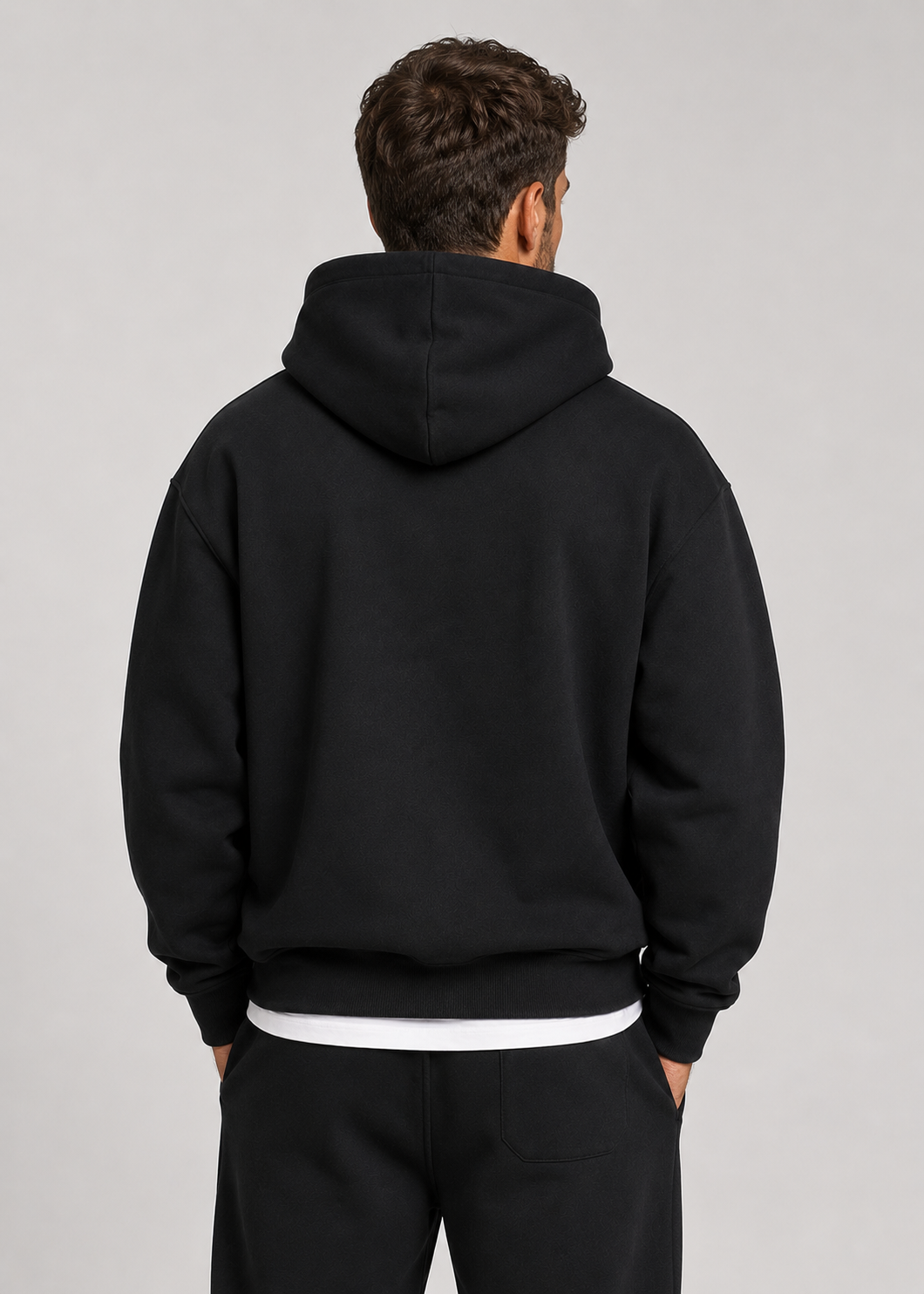 Men's Hoodie & Jogger Set - Soft Cotton Blend, Relaxed Fit