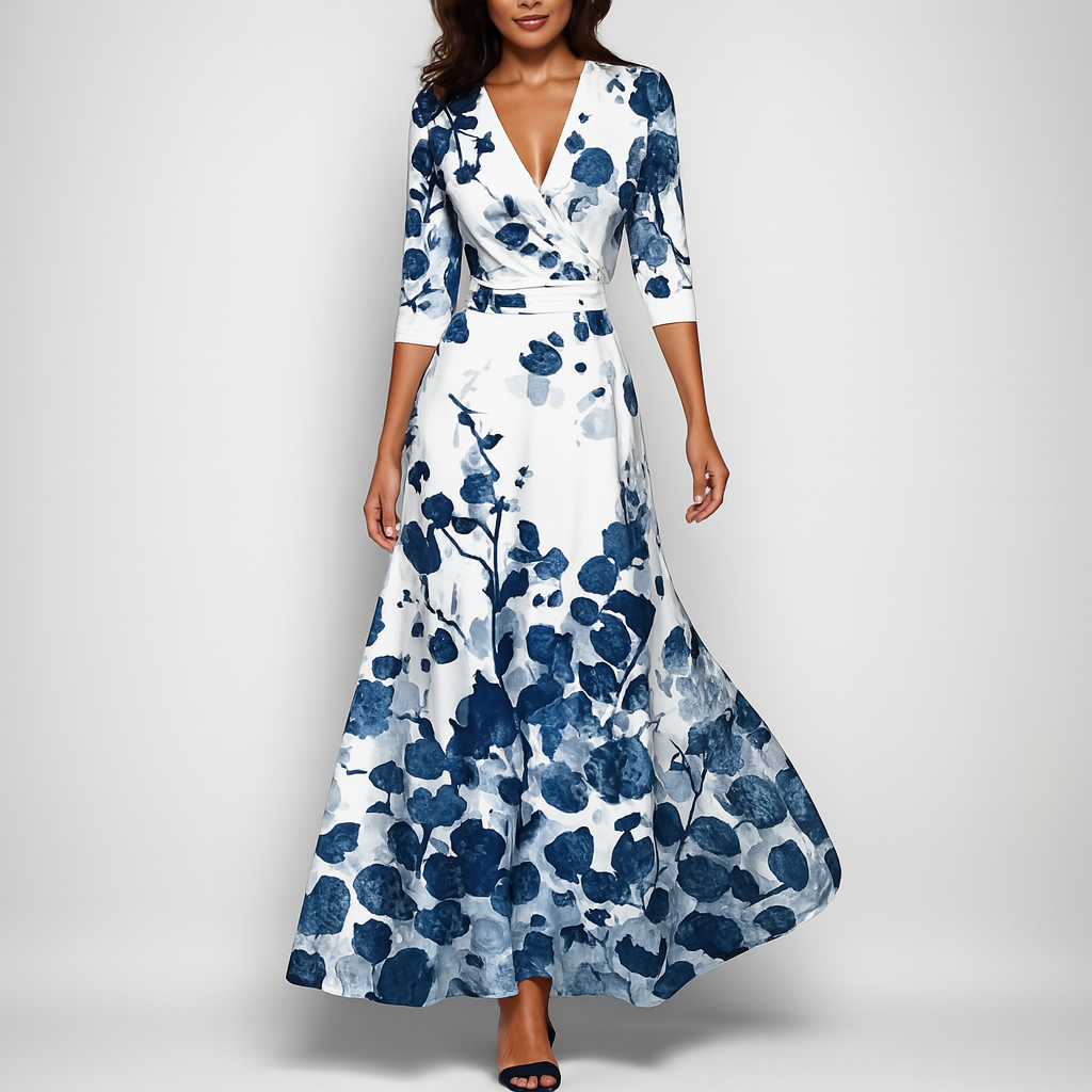 Summer-Ready Bohemian V-Neck Maxi Dress