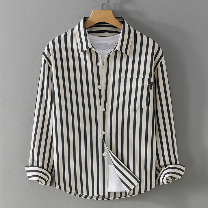 Casual Long Sleeve Style with Chest Pocket