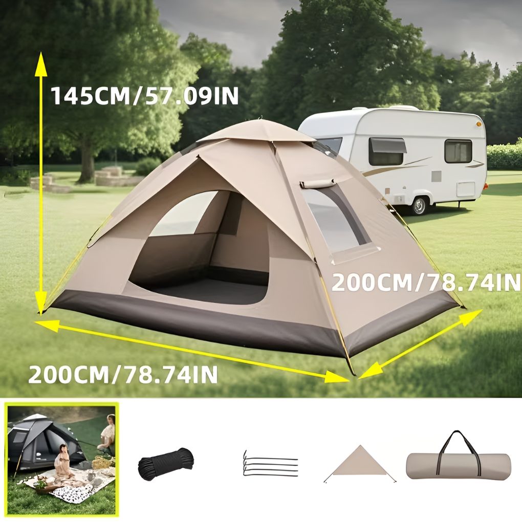 Outdoor Automatic Quick-Setup Camping Tent