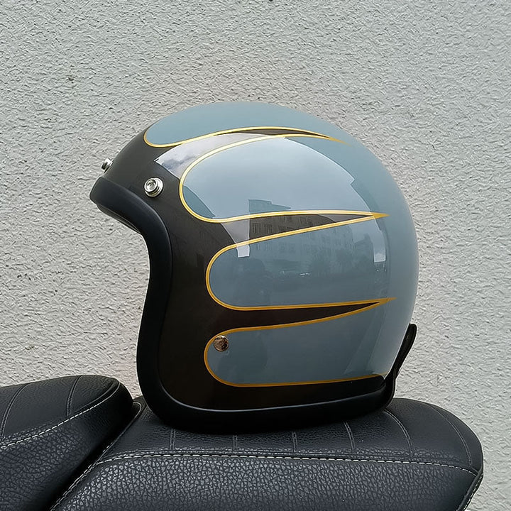 Vintage-Helm AeroGuard nach DOT- und ECE-Standard Zertifiziert