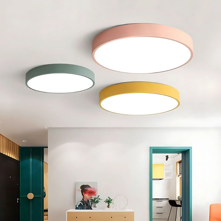 Delos Skandi Wooden Ceiling Lamp | Natural LED Design Light