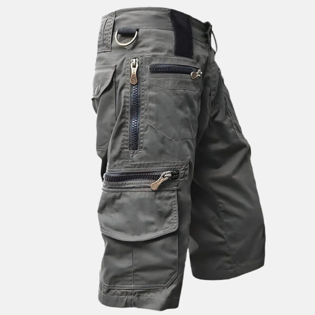 Men’s Utility Cargo Shorts with Knee-Length Fit