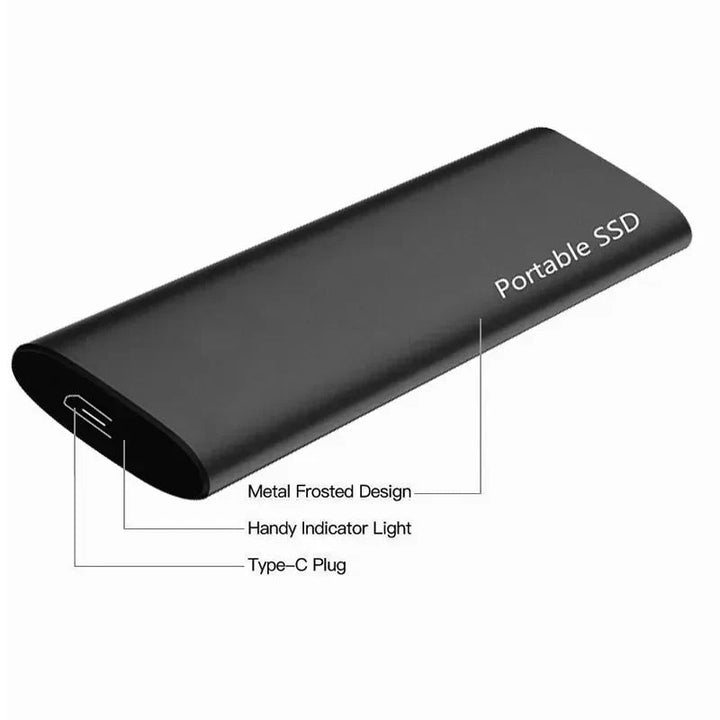 4 TB portable external hard drive with USB-C for data storage