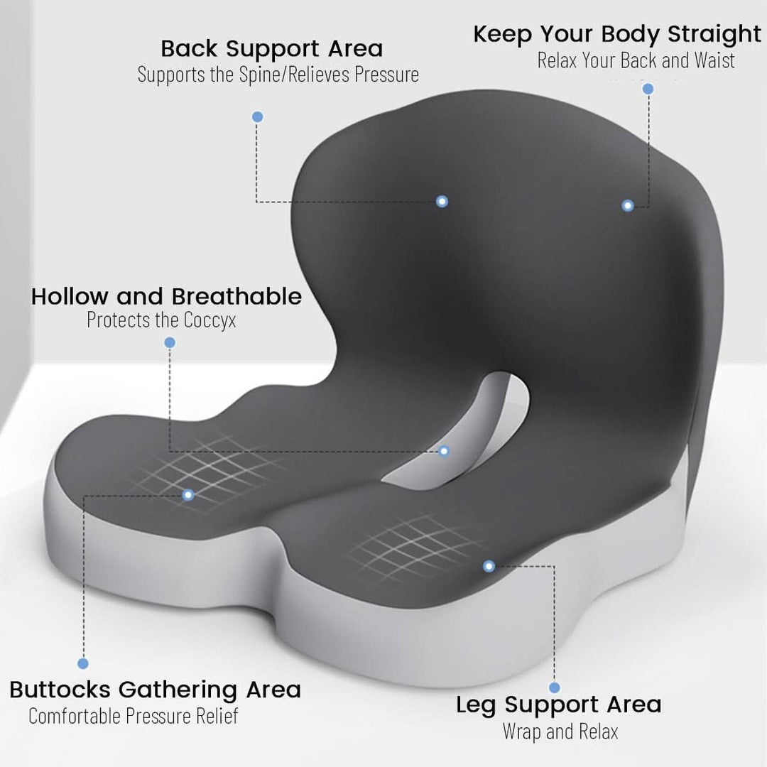 ERGOREST – Ergonomic Lumbar Cushion for Office and Car Seats