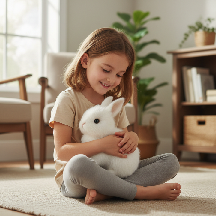 BunnyLoom Interactive Plush | Toy with Realistic Jumping Rabbit for Children