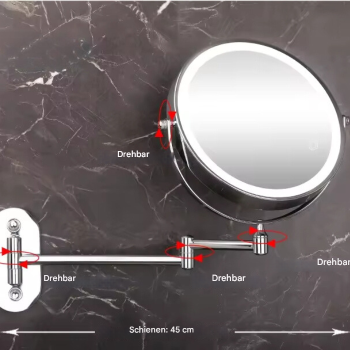 Illuminated Makeup Mirror - LumiAura