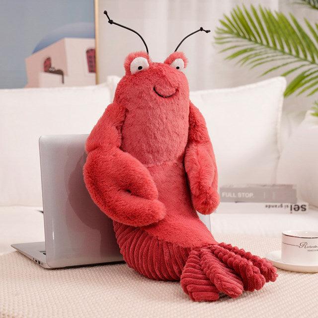 CrabCuddle | Lustiges Plüschtier in Form eines Hummers oder einer Krabbe für Kinder