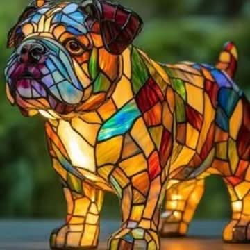 Glowing Statue – Artistic LED Night Lamp with Dog Breed Design