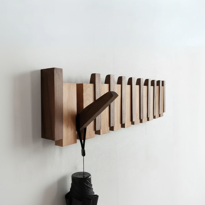 Kleshenger HarmonyCoat Piano – Creative Wooden Coat Rack for Hallway and Entrance