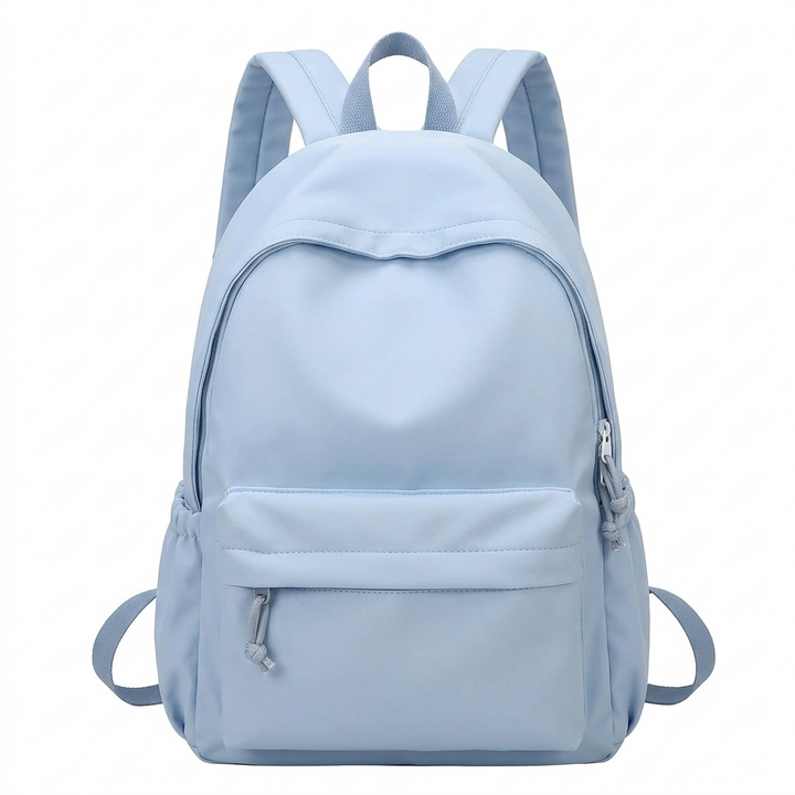 Women's Lightweight Nylon School Backpack in Pastel Colours