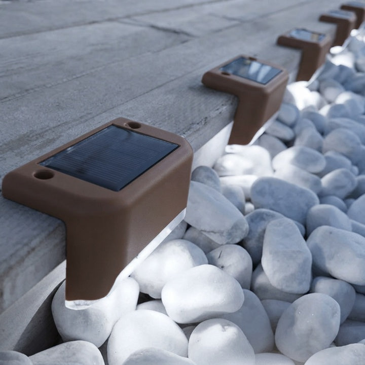 Solar Step Lights, Set of 8 – Self-Charging, Automatic On/Off