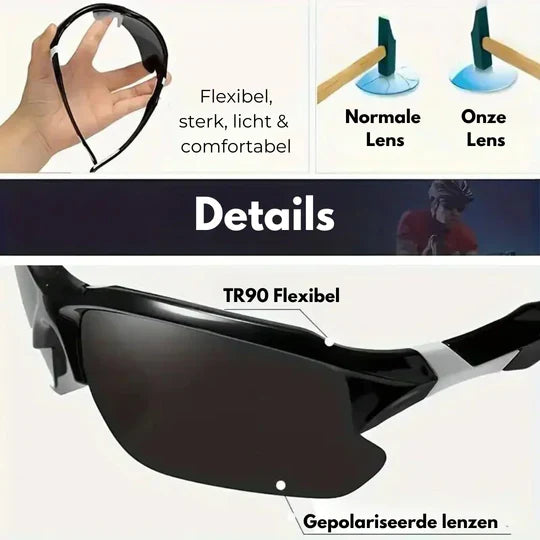 Polarized Sports Sunglasses for Optimal Performance Clarity Comfort. Control.