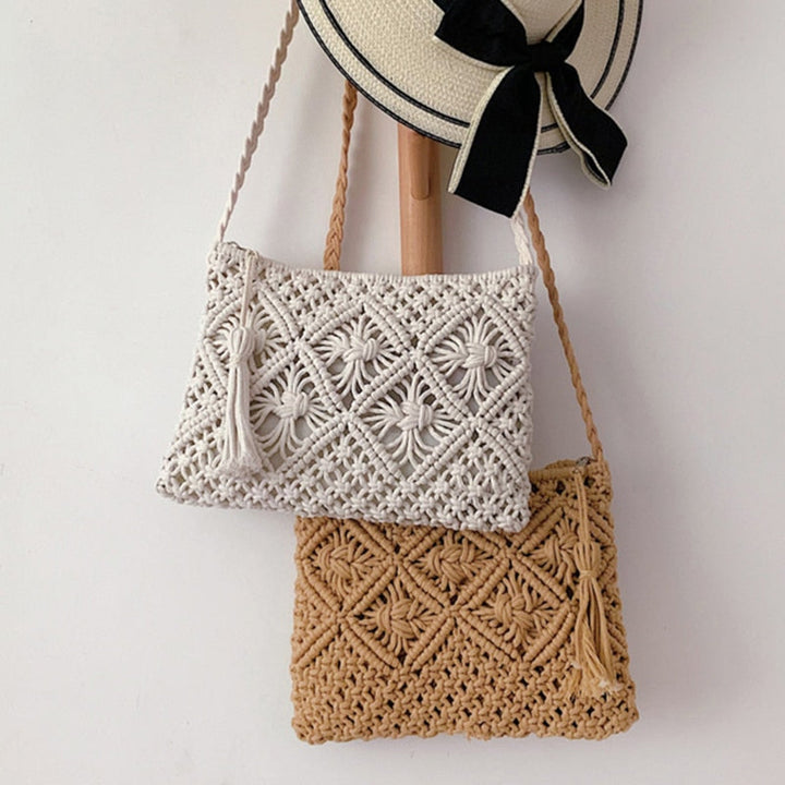 Lunero Eindhoven Gwen Woven Shoulder Bag | Stylish Summer Bag for Women