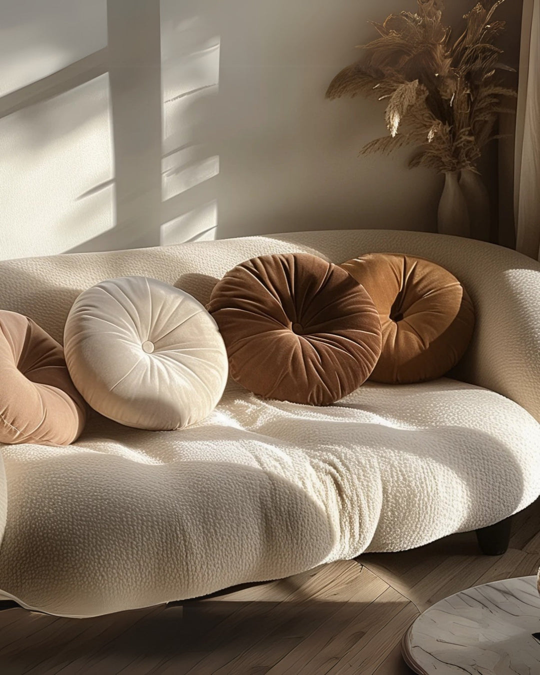 Poetica – Round Cushion in Modern Design