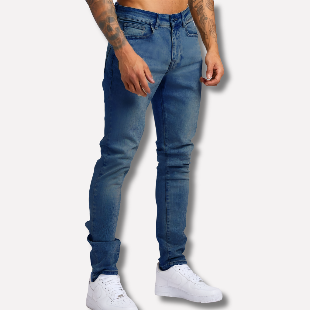 Men's Stretch Denim Jeans Sleek Fit