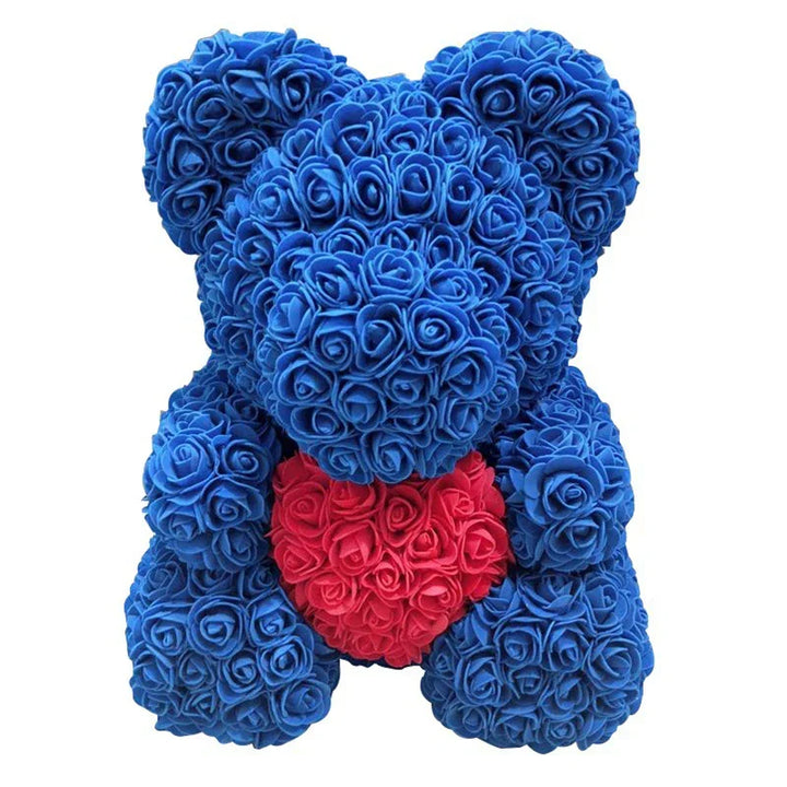 VivaBloom Romantic Rose Bear | Elegant Handmade Rose Bear for Loving Moments