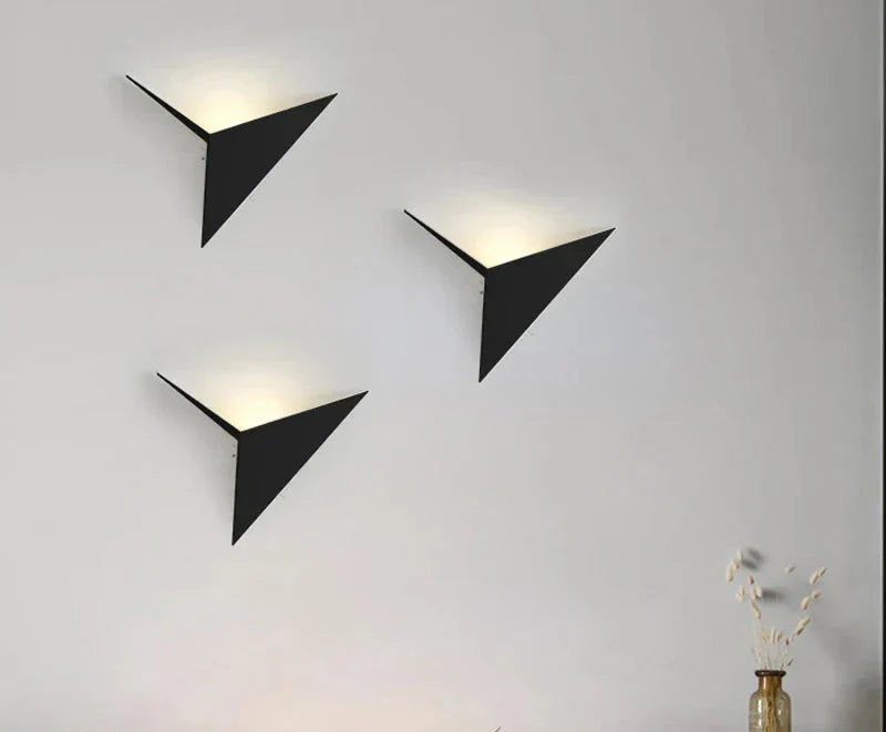 NoctiLux Geometric LED Wall Light | Contemporary Bedside Lighting for Modern Homes