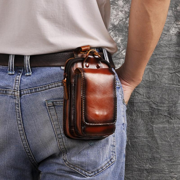 Men's Genuine Leather Waist Bag - Keep Everything Within Reach