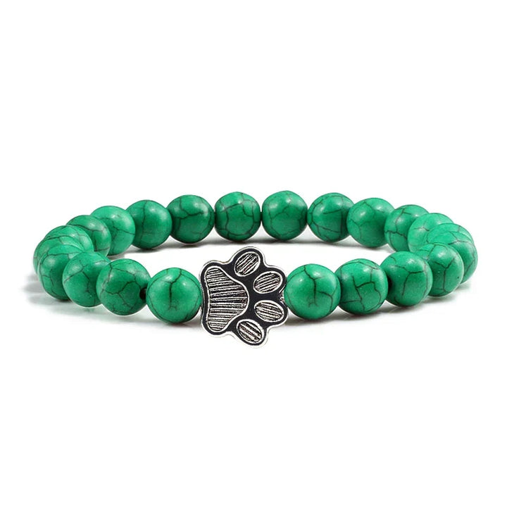 Knotted Paw Bracelet – Natural Stone Design