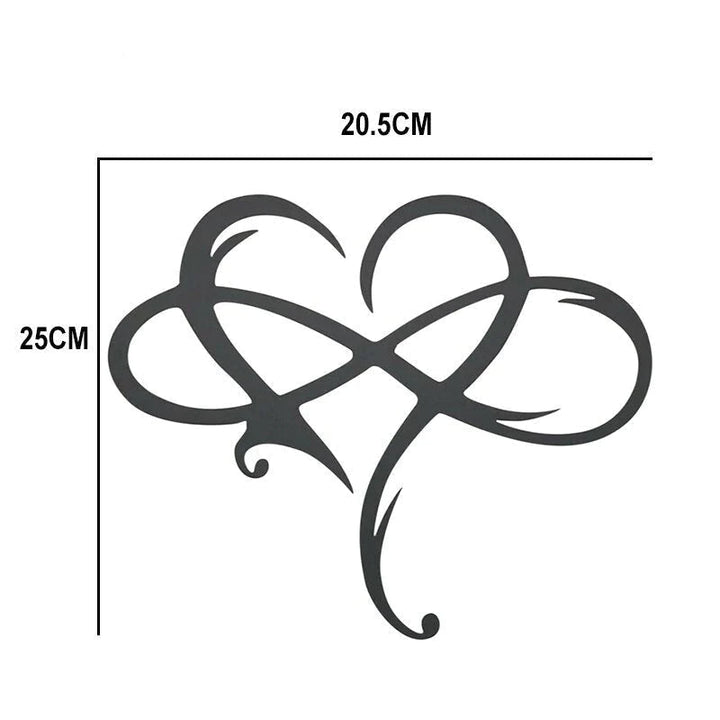 LoveBound - Elegant Heart and Infinity Symbol Wall Decoration