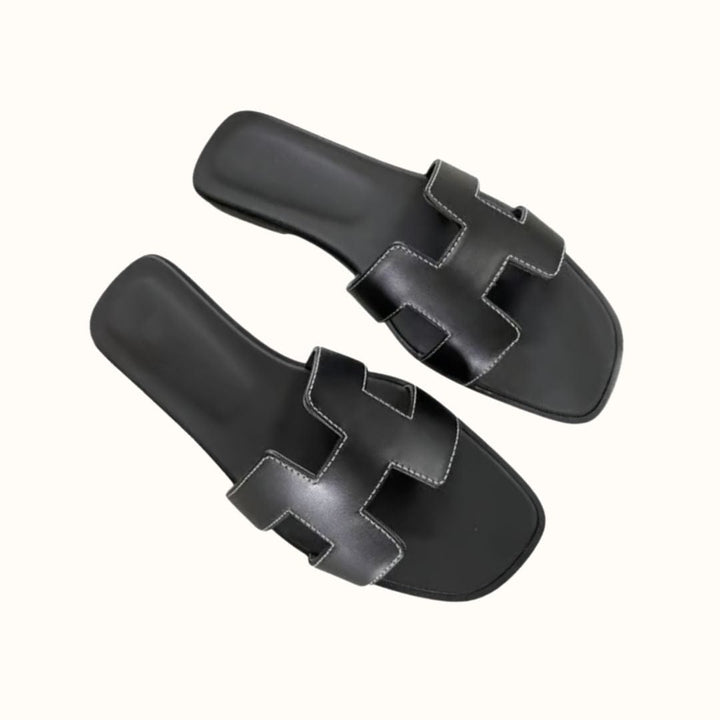 Women's H-Strap Sandals in Vegan Leather - Comfortable and Elegant