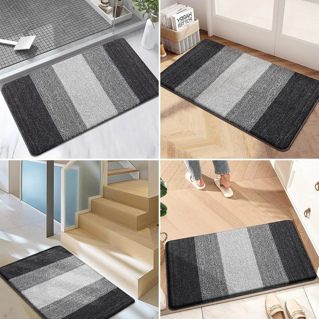 Waschbarer Eingangsteppich mit saugfähigem Design
