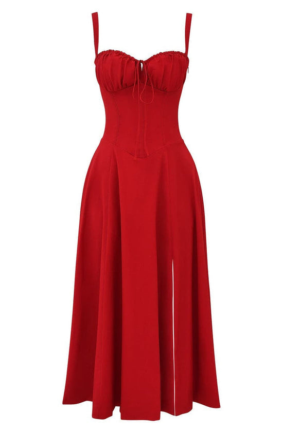 Floral Waist-Shaping Dress