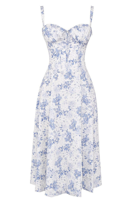 Floral Waist-Shaping Dress