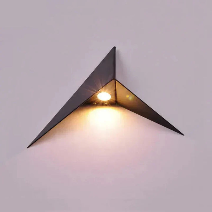 NoctiLux Geometric LED Wall Light | Contemporary Bedside Lighting for Modern Homes