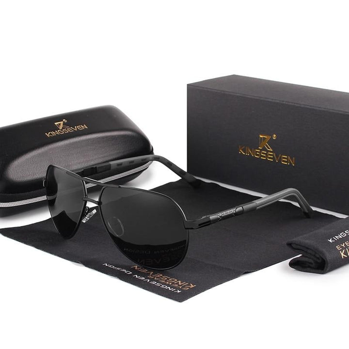 Vintage Polarised Aluminium Sunglasses
