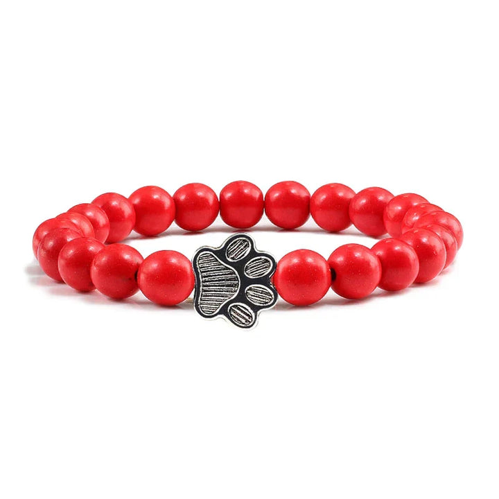 Knotted Paw Bracelet – Natural Stone Design