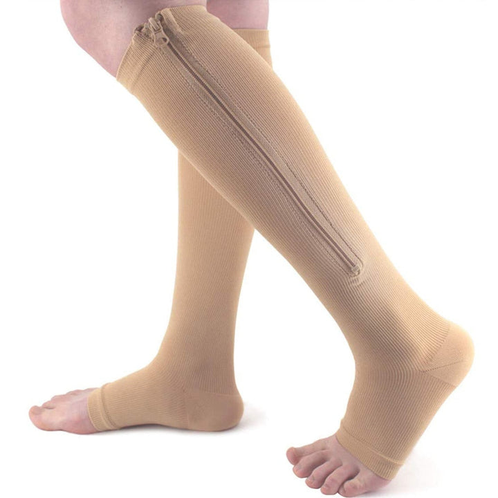Comfortable Support Stockings with Zipper – Easy Relief for Tired Legs