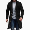 Men’s Long Coat – Button Placket Style