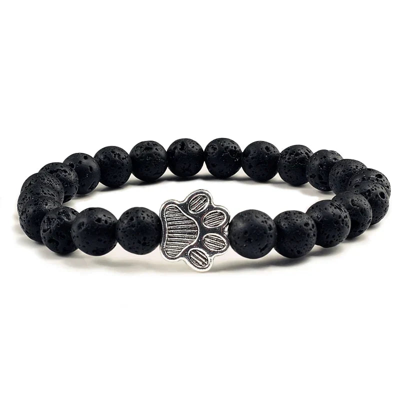 Knotted Paw Bracelet – Natural Stone Design