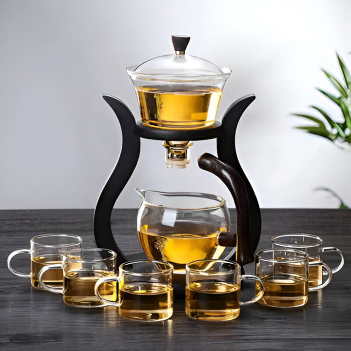 Artisan Teapot Set - Unique Drip-Free Teapot with Magnetic Pourer, Tea Filter and Ergonomic Handle