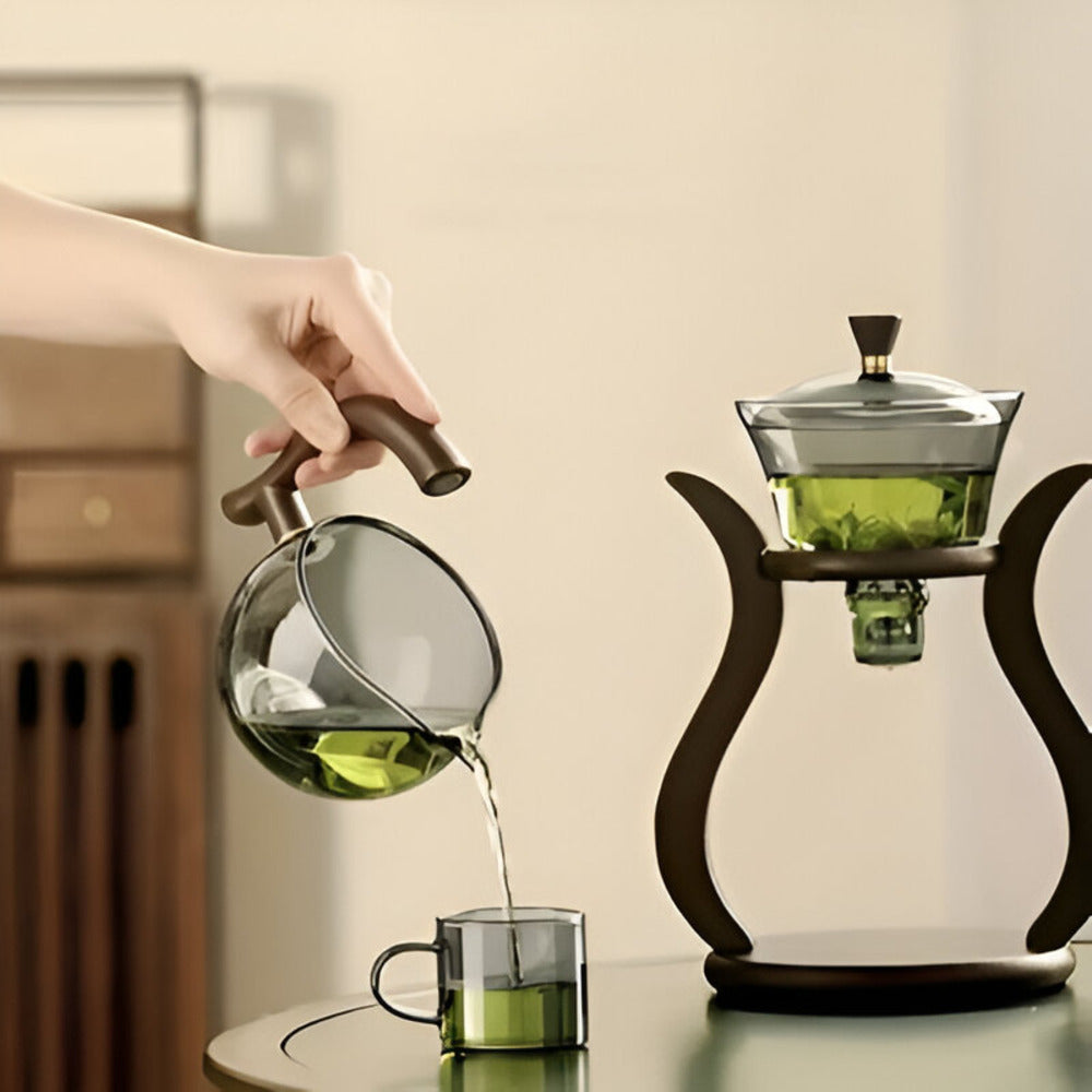 Artisan Teapot Set - Unique Drip-Free Teapot with Magnetic Pourer, Tea Filter and Ergonomic Handle