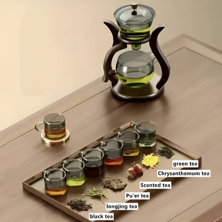 Artisan Teapot Set - Unique Drip-Free Teapot with Magnetic Pourer, Tea Filter and Ergonomic Handle