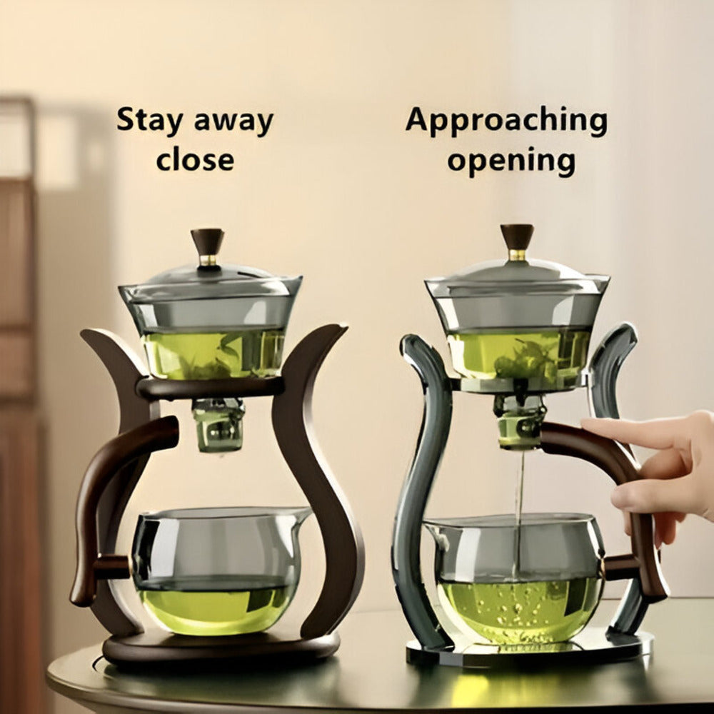 Artisan Teapot Set - Unique Drip-Free Teapot with Magnetic Pourer, Tea Filter and Ergonomic Handle