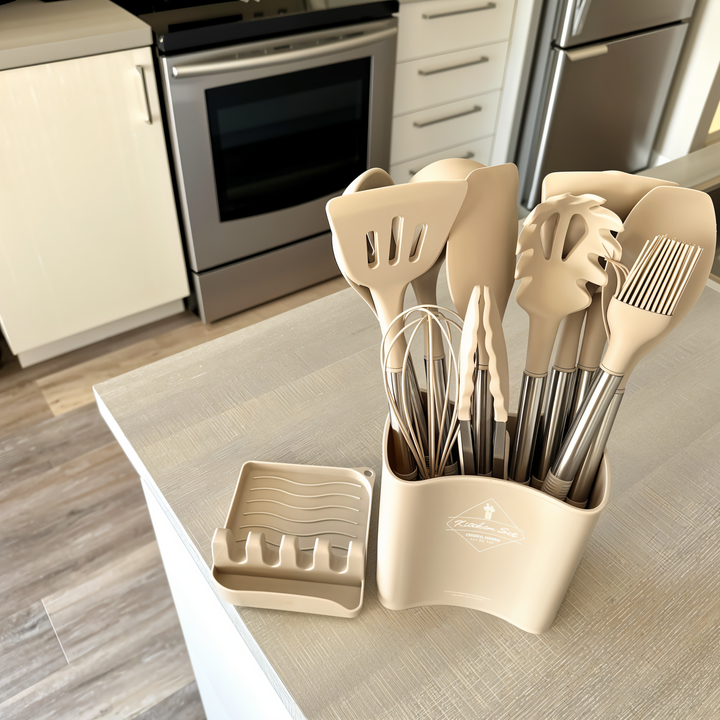 12-Piece Silicone Kitchen Utensil Set – Culinara Pro