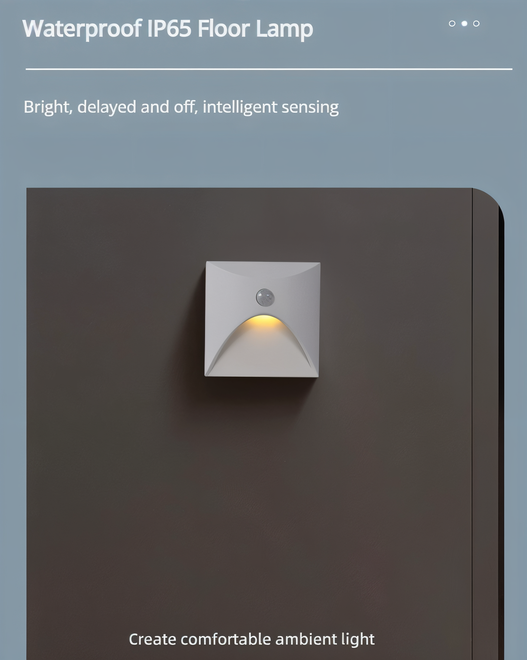 LuminiPath - IP65 Waterproof Wall Light - Indoor and Outdoor Wall Light - LED Wall Light with Motion Sensor
