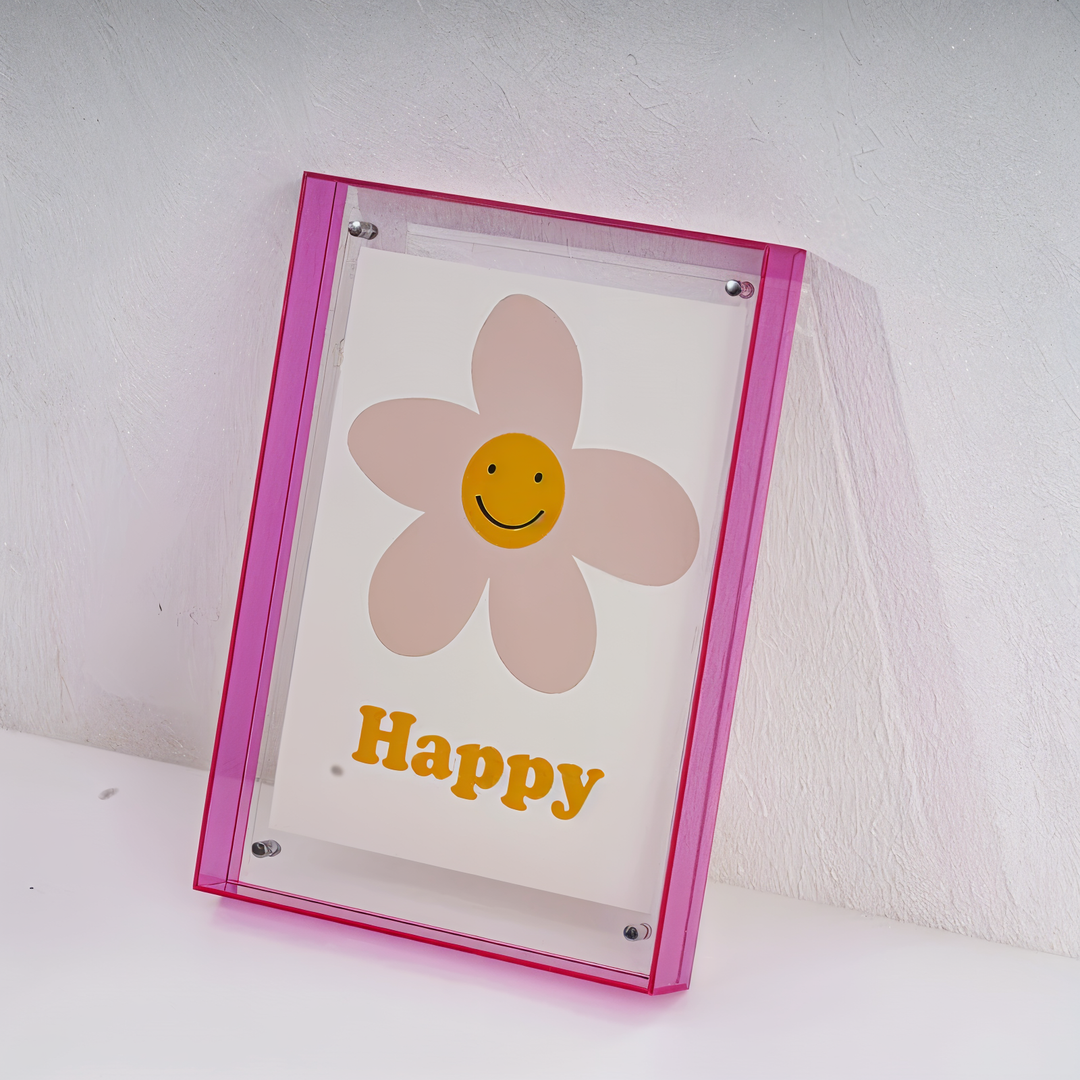 VividAcryl – 80s-Style Neon Acrylic Photo Frames
