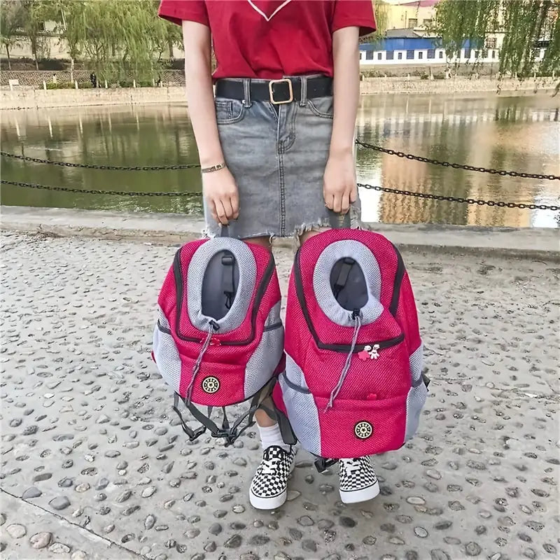 Adjustable Breathable Dog Backpack for Travel