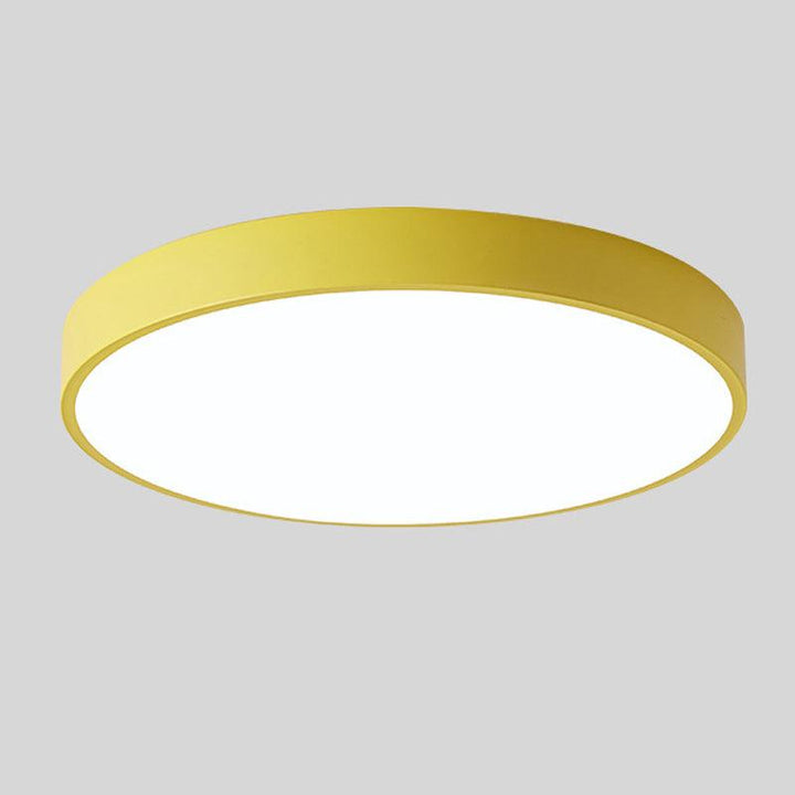 Nordic Macaron Round Wooden Ceiling Lamp