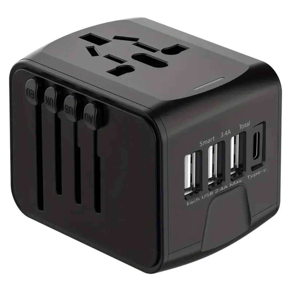 International Travel Plug Adapter Compact, Safe & Fast Charging for Global Use