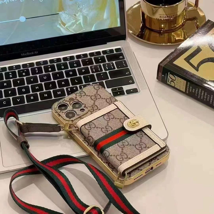 Luxury iPhone Case with Shoulder Bag