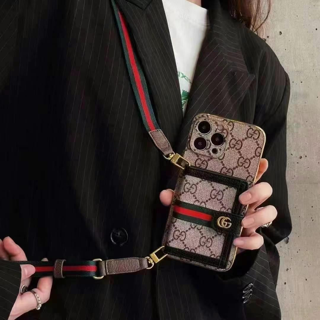 Luxury iPhone Case with Shoulder Bag