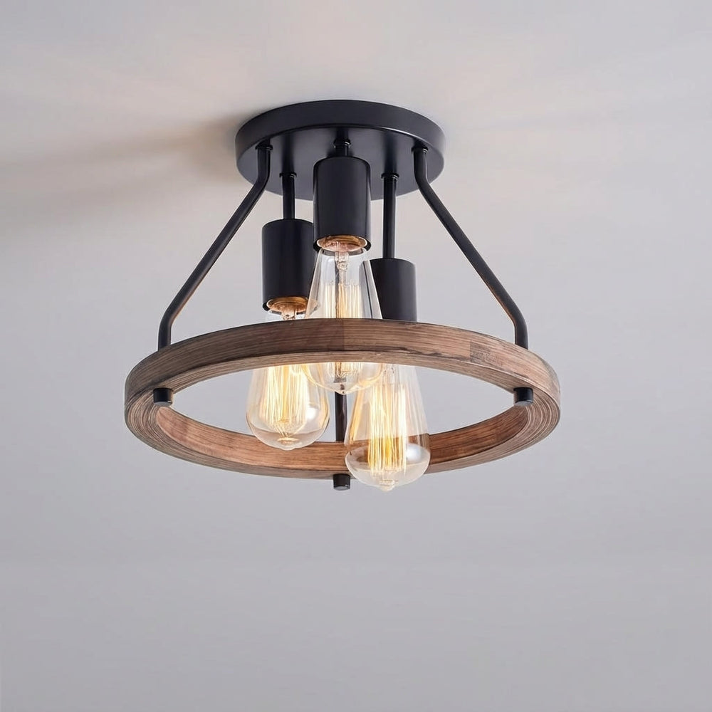 Industrial Farmhouse Ceiling Lamp - Hearthly
