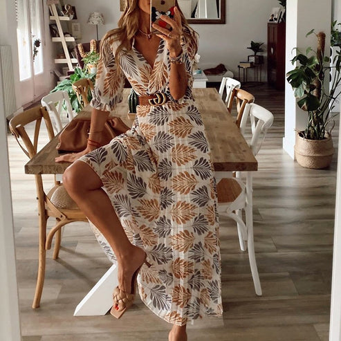 Boho Swing Maxi Dress – Stylish and Playful for Summer Occasions